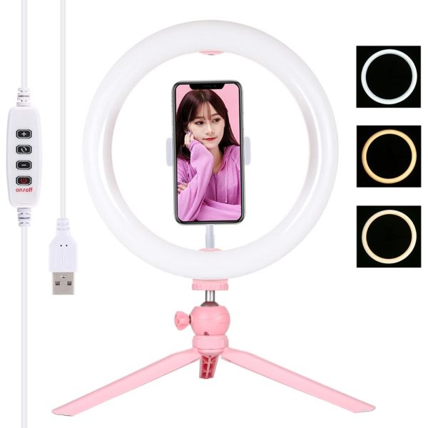 PULUZ 10.2 inch Selfie Ring Light +Desktop Stand